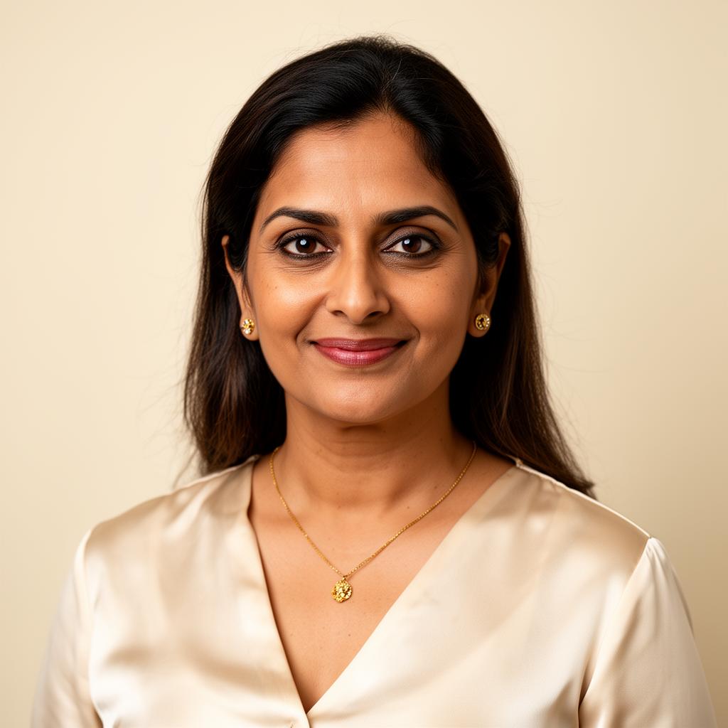 Aarya Sharma, Chief Executive · CEO at Prarabdh — AI-generated portrait